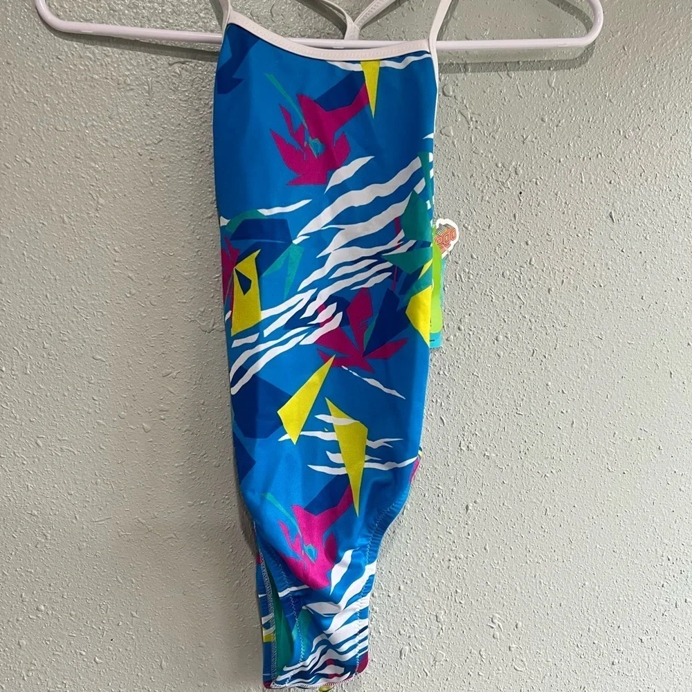 Speedo kids Colorful Abstract Print Swimsuit
